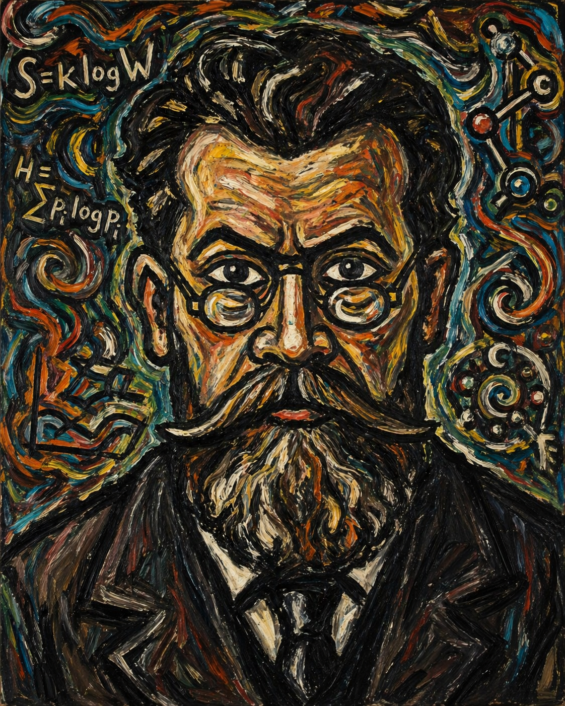 Imagen de Ludwig Boltzmann para Galería Micornio e IA desde cero